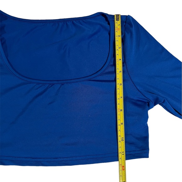 NWOT Royal blue women’s petite SHEIN crop top size S - Picture 7 of 7